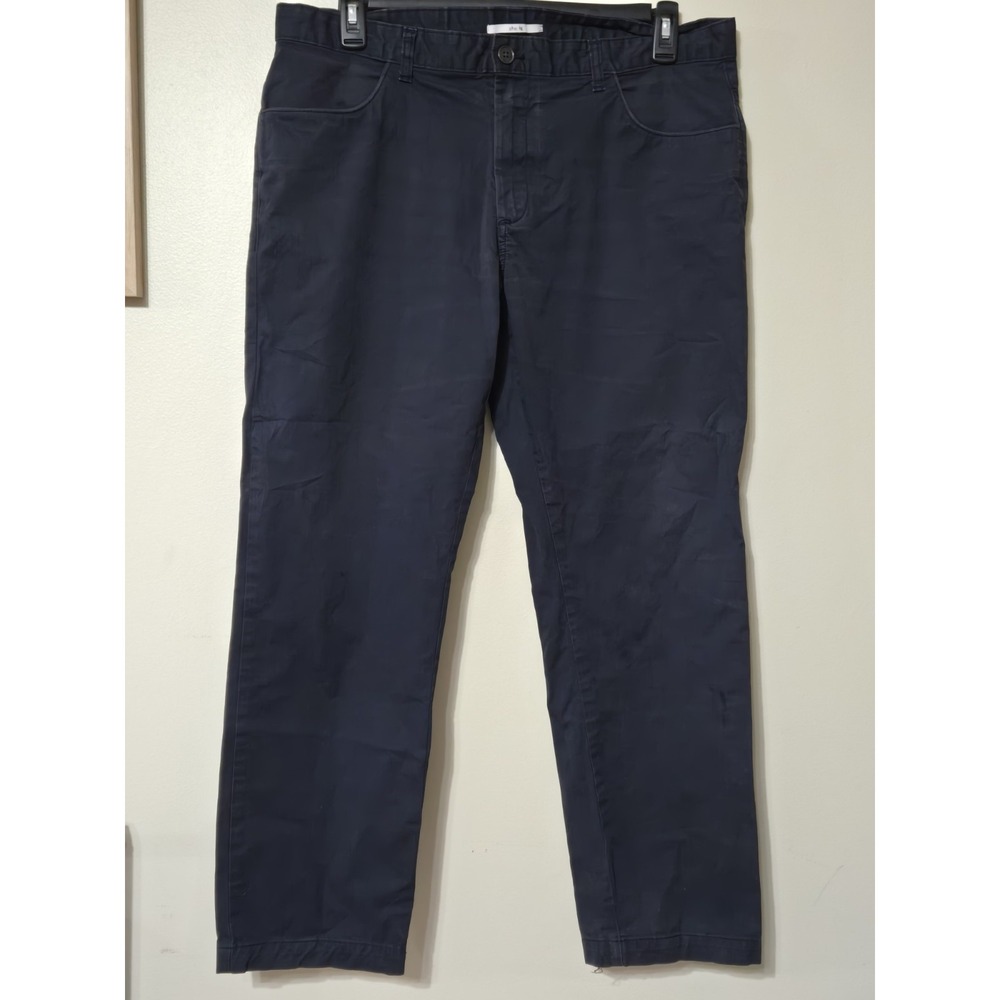 Calvin Klein Slim Line Blue Twill Chino Pants Slim Fit Straight Leg 38x30